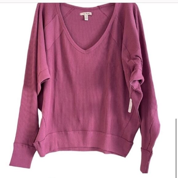 Free People Santa Clara Thermal in Mulberry BNWT - Picture 3 of 6